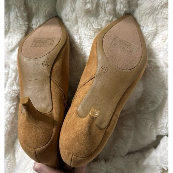 NEW Journee Collection Isobel Women's Size 8.5 Tan Faux Suede Ankle Boots - Picture 7 of 9